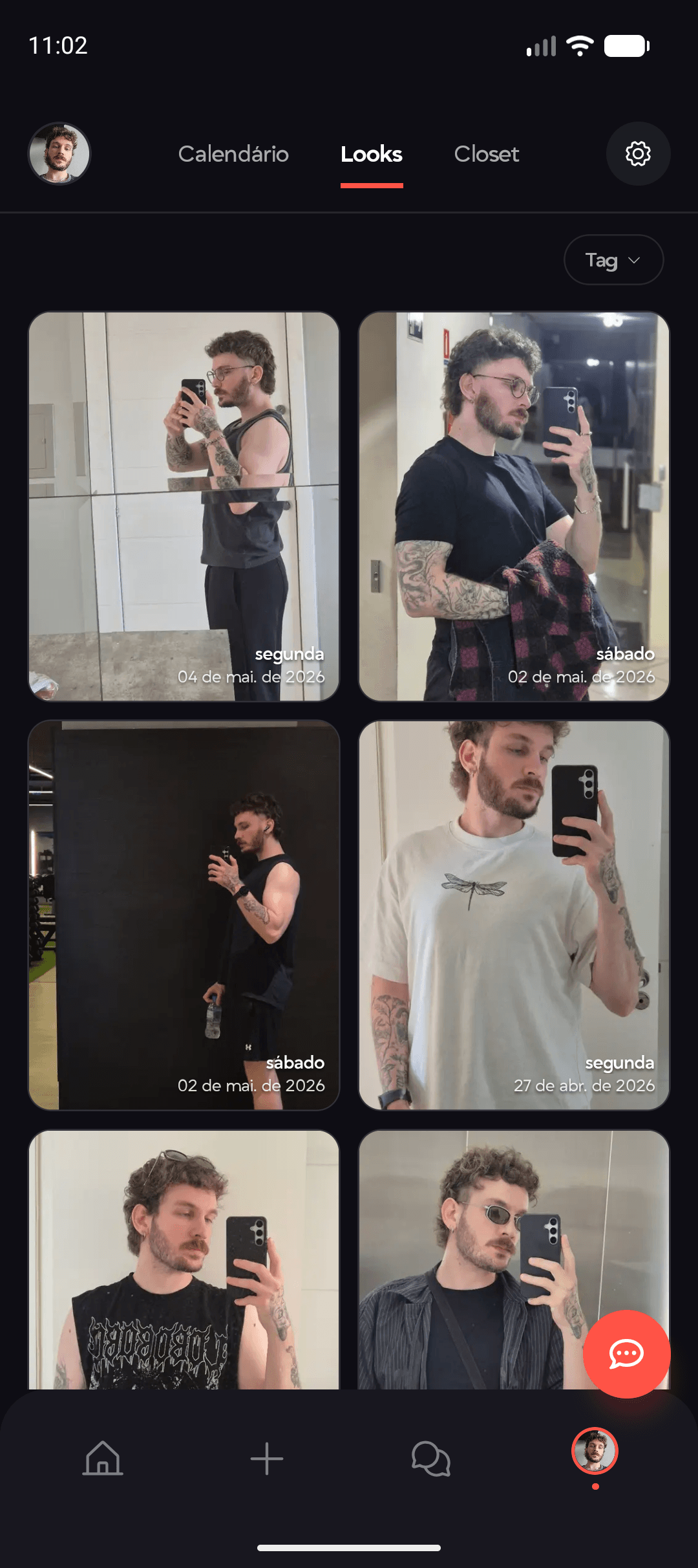 Looks de Júlia